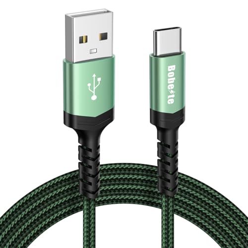 Bobeite USB C Kabel 1M, Ladekabel USB C Fast Charge Schnellladekabel Typ C Ladekabel für Samsung Galaxy S25 Ultra S24 S23 S22 A15 A55 A35 A25 A16 A33 A53 Note 20 10, Google Pixel 9/8/7, Xiaomi von Bobeite