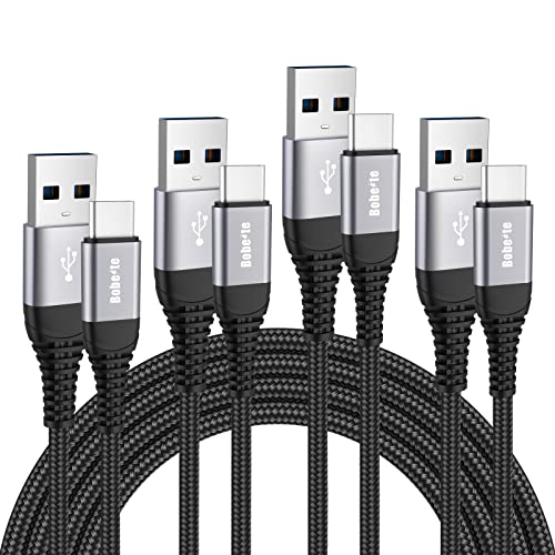 Bobeite USB-Kabel Typ C [4 Stück] [0.3 m + 1 m + 2 m + 3 m], Ladegerät USB C aus geflochtenem Nylon,A50 A51 A40 A70 A71 A20e, Galaxy Note 8 9 1 1 1 1 0. von Bobeite