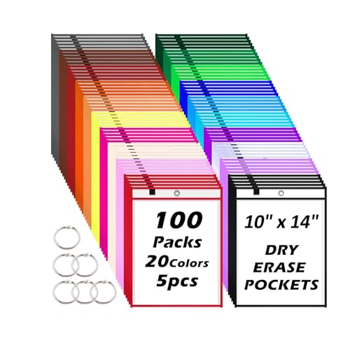 100Pcs Auftragstaschen Wiederverwendbar Trocken Abwischbar Taschen, 36x26cm 20 Farben Beschreib und Abwischbar Taschen mit Knochenform Radiergummi Radierstiften Schlüsselanhänger für Schulbedarf 100Pcs Auftragstaschen Wiederverwendbar Trocken Abwischbar Taschen, 36x26cm 20 Farben Beschreib und Abwischbar Taschen mit Knochenform Radiergummi Radierstiften Schlüsselanhänger für Schulbedarf von Boboeitody