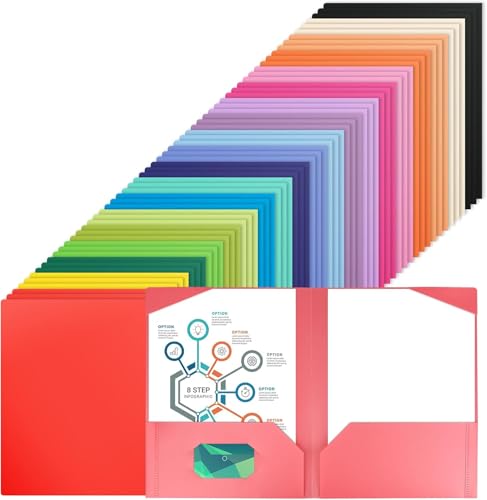 60pc Kunststoff-Ordner mit Taschen mit Taschen 3 Loch gestanzt, stabile 2 Fächer, farbig, strapazierfähig, Kunststoff-Aktenordner mit Taschen,passend für 8,5 x 11 Briefgröße,für Zuhause,Schule Büro 60pc Kunststoff-Ordner mit Taschen mit Taschen 3 Loch gestanzt, stabile 2 Fächer, farbig, strapazierfähig, Kunststoff-Aktenordner mit Taschen,passend für 8,5 x 11 Briefgröße,für Zuhause,Schule Büro von Boboeitody