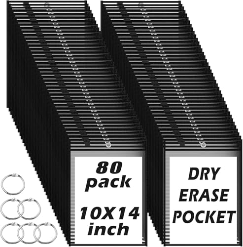 80Pcs Auftragstaschen Wiederverwendbar Trocken Abwischbar Taschen, 36x26cm Schwarz Beschreib und Abwischbar Taschen mit Knochenform Radiergummi Radierstiften Schlüsselanhänger für Schulbedarf 80Pcs Auftragstaschen Wiederverwendbar Trocken Abwischbar Taschen, 36x26cm Schwarz Beschreib und Abwischbar Taschen mit Knochenform Radiergummi Radierstiften Schlüsselanhänger für Schulbedarf von Boboeitody