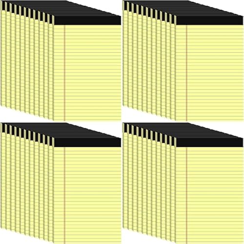Boboeitody Gelbe Notizblöcke 48 Stück 5x8 Zoll / 13x20CM,liniert,Schreibpapierblöcke, schmal,liniert Notizpads College regiert, gelber Notizblock, für Zuhause, Büro, Schule Boboeitody Gelbe Notizblöcke 48 Stück 5x8 Zoll / 13x20CM,liniert,Schreibpapierblöcke, schmal,liniert Notizpads College regiert, gelber Notizblock, für Zuhause, Büro, Schule von Boboeitody