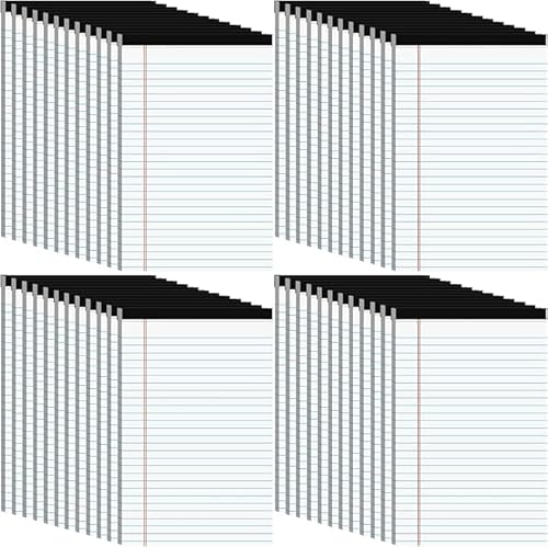 Boboeitody Notizblock 48 Stück 5x8 Zoll / 13x20CM,liniert, Schreibpapierblöcke, schmal, liniert Notizblock College regiert, für Zuhause, Büro, Schule (48, Weiß-5 x 8in/13x20CM-48Stück) von Boboeitody