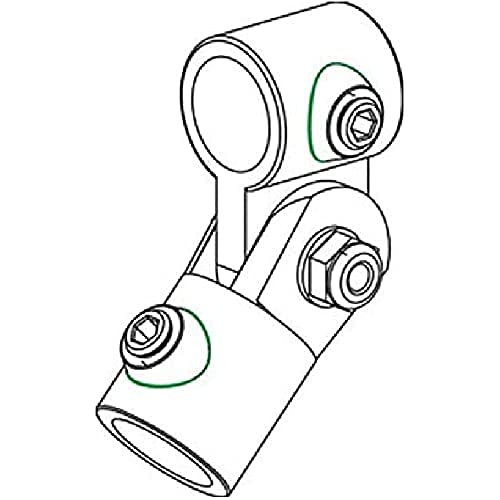 Bochem MN-0092 Temperguss T-Guss Rohrverbinder-Gelenk, 1 x F50, 1 x M50, 1 x 98, 26.9mm Durchmesser von Bochem