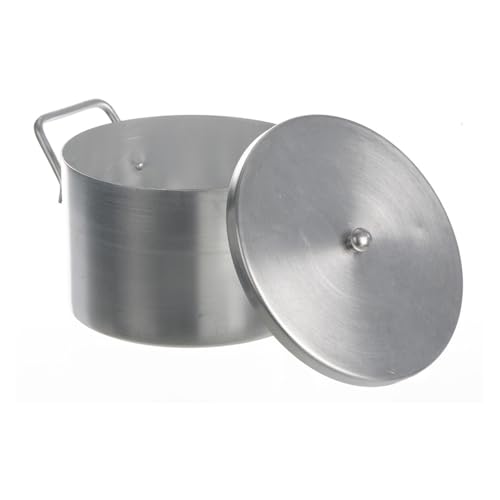 Bochem Aluminium Labortopf mit Deckel, 1.5L Kapazität, 160mm Höhe, 100mm Durchmesser von Bochem