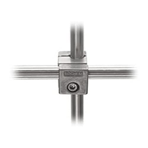 Bochem MN-1442 18/10 Edelstahl Viereckig Doppelmuffen mit Innensechskant Schraube für Verbindungsstab 12mm Durchmesser, 12mm-13mm x 12mm-13mm von Bochem