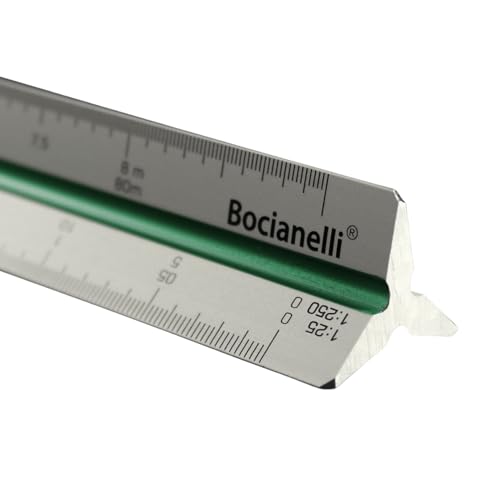 Bocianelli Maßstab Lineal 30 cm Aluminium Dreikantmaßstab Maßstabslineal 1:10 1:20 1:25 1:30 1:40 1:50 1:100 1:200 1:250 1:300 1:400 1:500 Metall Lineal 30cm für Architekt oder Ingenieur Bocianelli Maßstab Lineal 30 cm Aluminium Dreikantmaßstab Maßstabslineal 1:10 1:20 1:25 1:30 1:40 1:50 1:100 1:200 1:250 1:300 1:400 1:500 Metall Lineal 30cm für Architekt oder Ingenieur von Bocianelli