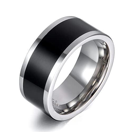 Bodhi2000 NFC-Chip-Ring, einfach mit NFC-intelligenter Ring, modisch für den täglichen Gebrauch, schwarz, US 7 von Bodhi2000