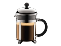 Bodum Chambord, Schwarz, Edelstahl, Transparent, 4 Tassen Bodum Chambord, Schwarz, Edelstahl, Transparent, 4 Tassen von Bodum