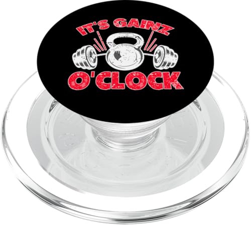 Bodybuilding: Es ist Gainz O'Clock PopSockets PopGrip für MagSafe Bodybuilding: Es ist Gainz O'Clock PopSockets PopGrip für MagSafe von Bodybuilding And Weightlifting Gym Designs