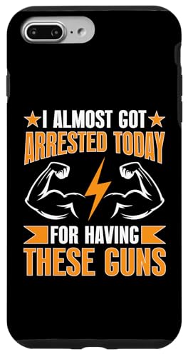 Bodybuilding: Fast wurde wegen dieser Waffen verhaftet Hülle für iPhone 7 Plus/8 Plus von Bodybuilding And Weightlifting Gym Designs