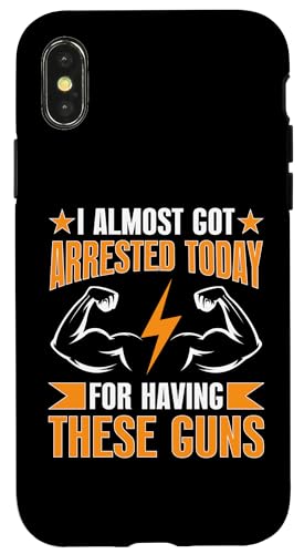 Bodybuilding: Fast wurde wegen dieser Waffen verhaftet Hülle für iPhone X/XS Bodybuilding: Fast wurde wegen dieser Waffen verhaftet Hülle für iPhone X/XS von Bodybuilding And Weightlifting Gym Designs