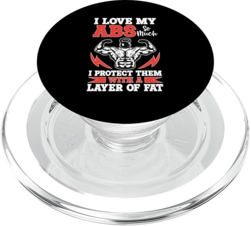 Bodybuilding: Ich liebe meine Bauchmuskeln so sehr, dass ich sie mit Fett schütze PopSockets PopGrip für MagSafe Bodybuilding: Ich liebe meine Bauchmuskeln so sehr, dass ich sie mit Fett schütze PopSockets PopGrip für MagSafe von Bodybuilding And Weightlifting Gym Designs