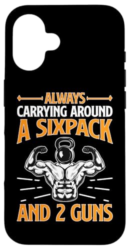 Bodybuilding: Immer ein Sixpack und 2 Waffen mit sich herumtragen Hülle für iPhone 16 Bodybuilding: Immer ein Sixpack und 2 Waffen mit sich herumtragen Hülle für iPhone 16 von Bodybuilding And Weightlifting Gym Designs