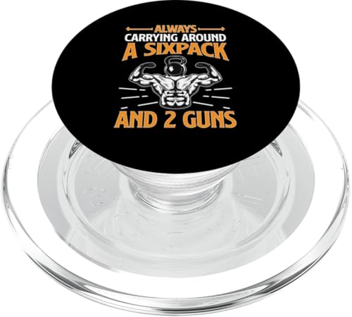 Bodybuilding: Immer ein Sixpack und 2 Waffen mit sich herumtragen PopSockets PopGrip für MagSafe Bodybuilding: Immer ein Sixpack und 2 Waffen mit sich herumtragen PopSockets PopGrip für MagSafe von Bodybuilding And Weightlifting Gym Designs
