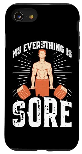 Bodybuilding: Mein Alles ist wund Hülle für iPhone SE (2020) / 7 / 8 von Bodybuilding And Weightlifting Gym Designs