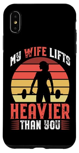 Bodybuilding: Meine Frau hebt schwerer als du Hülle für iPhone XS Max Bodybuilding: Meine Frau hebt schwerer als du Hülle für iPhone XS Max von Bodybuilding And Weightlifting Gym Designs