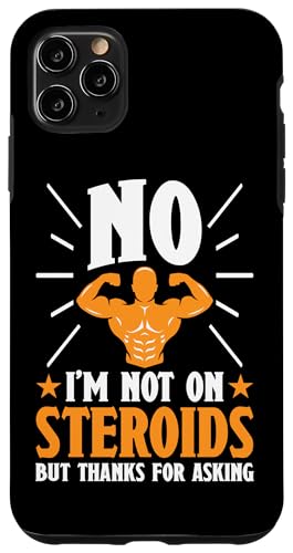 Bodybuilding: Nein, ich bin nicht auf Steroiden aber danke für die Frage Hülle für iPhone 11 Pro Max Bodybuilding: Nein, ich bin nicht auf Steroiden aber danke für die Frage Hülle für iPhone 11 Pro Max von Bodybuilding And Weightlifting Gym Designs