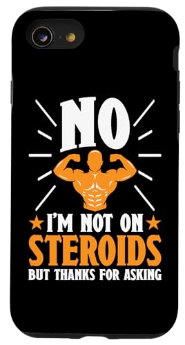 Bodybuilding: Nein, ich bin nicht auf Steroiden aber danke für die Frage Hülle für iPhone SE (2020) / 7 / 8 von Bodybuilding And Weightlifting Gym Designs