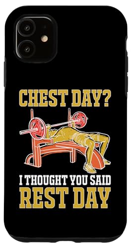 Bodybuilding: Tag der Brust? Ich dachte, du sagtest Ruhetag Hülle für iPhone 11 Bodybuilding: Tag der Brust? Ich dachte, du sagtest Ruhetag Hülle für iPhone 11 von Bodybuilding And Weightlifting Gym Designs
