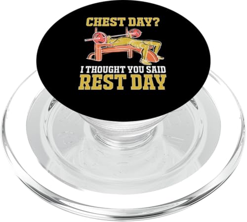 Bodybuilding: Tag der Brust? Ich dachte, du sagtest Ruhetag PopSockets PopGrip für MagSafe Bodybuilding: Tag der Brust? Ich dachte, du sagtest Ruhetag PopSockets PopGrip für MagSafe von Bodybuilding And Weightlifting Gym Designs
