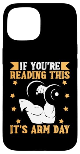 Bodybuilding: Wenn du das liest, ist Armtag Hülle für iPhone 15 von Bodybuilding And Weightlifting Gym Designs