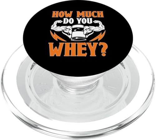 Bodybuilding: Wie viel Whey? PopSockets PopGrip für MagSafe von Bodybuilding And Weightlifting Gym Designs
