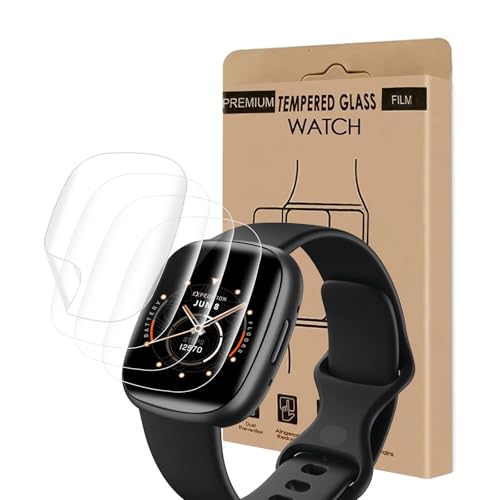 Bodyguard 4 Stück Schutzfolie für Panzerglas für Fitbit Versa 3/Sense/Sense 2, Anti Kratzer Schutzglas, Anti-Bläschen, Weiches TPU, Sensitive Touch, HD Klarsicht Fitbit Sense 2 Displayschutzfolie Bodyguard 4 Stück Schutzfolie für Panzerglas für Fitbit Versa 3/Sense/Sense 2, Anti Kratzer Schutzglas, Anti-Bläschen, Weiches TPU, Sensitive Touch, HD Klarsicht Fitbit Sense 2 Displayschutzfolie von Bodyguard