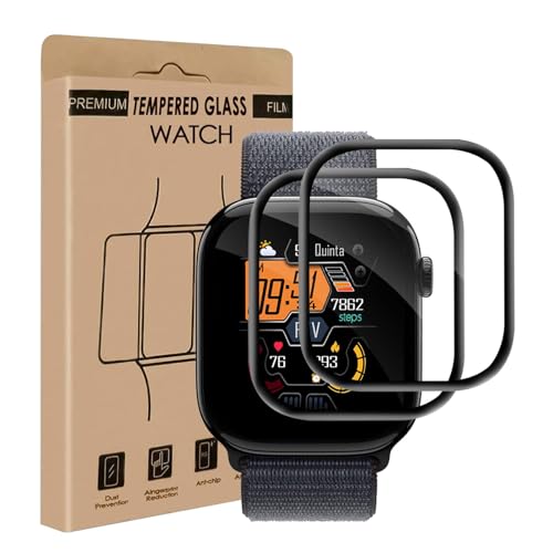 Bodyguard Hartglas für Apple Watch Series 10 (42 mm) Schutzglas [2 Stück] [blasenfrei] [sensibler Touchscreen] [kratzfest] [schwarze Kanten 3D] Ultra HD iWatch 42 mm Displayschutzfolie von Bodyguard