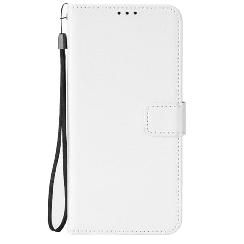 BoerHang Hülle Kompatibel mit Nothing CMF Phone 2 Pro, Kartenschlitz, Halterung, Flip Wallet Schutzhülle aus PU Leder,Schutzhülle Kompatibel mit Nothing CMF Phone 2 Pro.(Weiß) von BoerHang