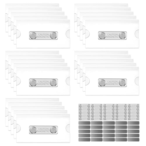Bofanze 25 Stück Transparent Magnet Namensschilder 9×5.5cm Selbstklebend Magnet Namensschilder Namensschild mit 2 Starkem Magnet Namensschilder Magnet mit Papiereinschub für Kleidung,Schule,Firma Bofanze 25 Stück Transparent Magnet Namensschilder 9×5.5cm Selbstklebend Magnet Namensschilder Namensschild mit 2 Starkem Magnet Namensschilder Magnet mit Papiereinschub für Kleidung,Schule,Firma von Bofanze