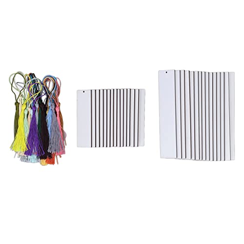 60 PCs Sublimation Blanks Lesezeichen Kit, doppelseitiges MDF -Material mit farbenfrohen Quasten, Etiketten, Wärmeübertragung für Handwerksprojekte von Bognajin