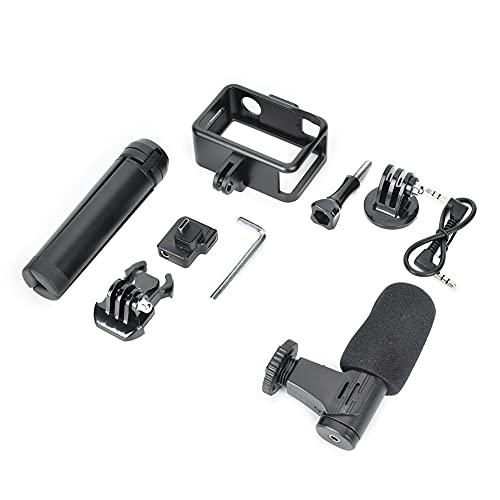 Action Camera Accessory Set, Aluminum Protection Frame, 3.5mm USB C Audio Adapter, High Stability Tripod, Omnidirectional Microphone for OSMO Action Action Camera Accessory Set, Aluminum Protection Frame, 3.5mm USB C Audio Adapter, High Stability Tripod, Omnidirectional Microphone for OSMO Action von Bognajin