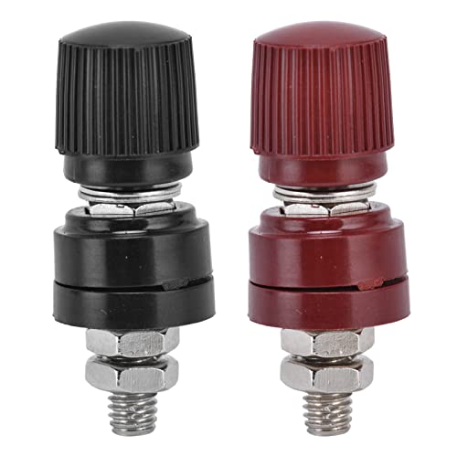 Bognajin 10 Paar Spannungsregler-Klemmenblock-Bindungspfosten M6 32-mm-Schraube 333 0V-380V Rot Schwarz Bognajin 10 Paar Spannungsregler-Klemmenblock-Bindungspfosten M6 32-mm-Schraube 333 0V-380V Rot Schwarz von Bognajin
