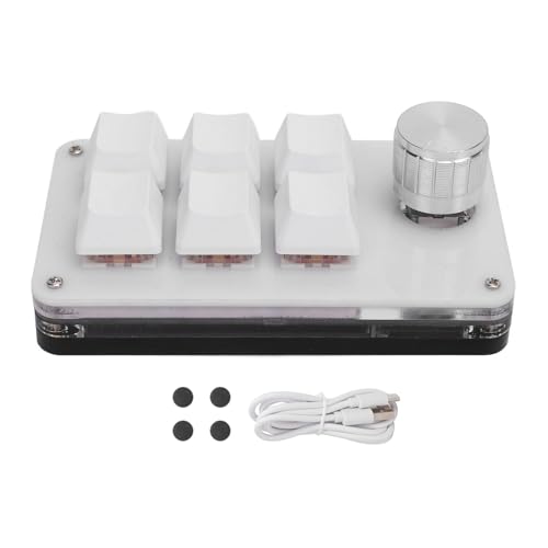 Bognajin MINI Macro MECHANISCHE GAMEGE Tastatur, 6 Tasten EIN Handed USB Typ C PC -Tastatur, programmierbares RGB -Pad mit rotem Schalter Bognajin MINI Macro MECHANISCHE GAMEGE Tastatur, 6 Tasten EIN Handed USB Typ C PC -Tastatur, programmierbares RGB -Pad mit rotem Schalter von Bognajin