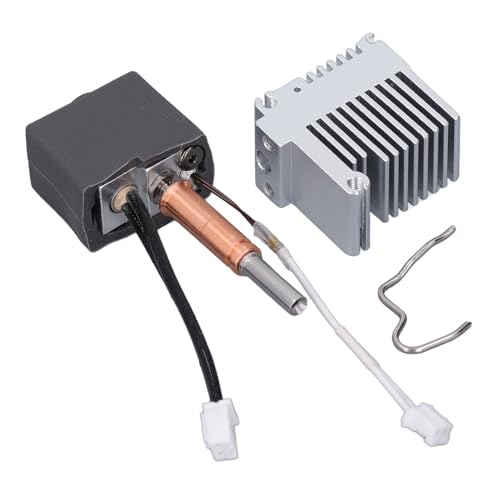 Hot End Print Head Extruder Kit with Hardened Steel Nozzle for Kobra 3 3D Printer, Ti Alloy Throat, Speed Printing, Installation, Compatible with PLA ABS PETG Materials von Bognajin