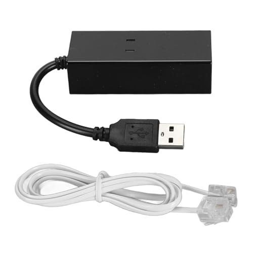 USB 56K External Dial Up Fax Data Modem, Plug and Play for Computers Laptops, Supports Glass panes 10/8/7/Vista/and, 56Kbps Rate, V.90/K56flex Protocol USB 56K External Dial Up Fax Data Modem, Plug and Play for Computers Laptops, Supports Glass panes 10/8/7/Vista/and, 56Kbps Rate, V.90/K56flex Protocol von Bognajin