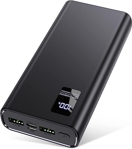 Power Bank 24000mAh Schnellladung, 22,5W USB C Tragbares Telefon Ladegerät Akku Camping Power Bank, Slim Powerbank für iPhone Tablet Laptop Reisen von Bogseth