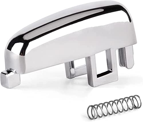 Bohaner Handbremsknopf Legierung Handbremsknopfschalter Ersatz mit Frühling Handbremse Druckknopf Druckknopfschalter für Vauxhall Opel Mokka 2012-2018 (Silber) von Bohaner