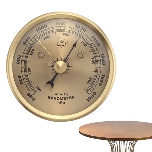 Zifferblatt Barometer,Hochpräzise Vorhersage,dekorative Atmosphärendruck Messbarometer,Analoges Wetterstation Hygrometer,Edelstahlrahmen,Thermometer,Wetterstation Für Innen Und Außenbereich Zifferblatt Barometer,Hochpräzise Vorhersage,dekorative Atmosphärendruck Messbarometer,Analoges Wetterstation Hygrometer,Edelstahlrahmen,Thermometer,Wetterstation Für Innen Und Außenbereich von Bohany