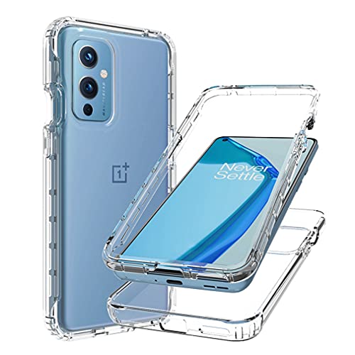 Bohefo Transparente Hülle, kompatibel mit OnePlus 9 5G, Hülle für Mädchen und Frauen, niedlicher Kristall-TPU-Stoßfänger, stoßfest, Schutzhülle für OnePlus 9 5G (transparent) von Bohefo