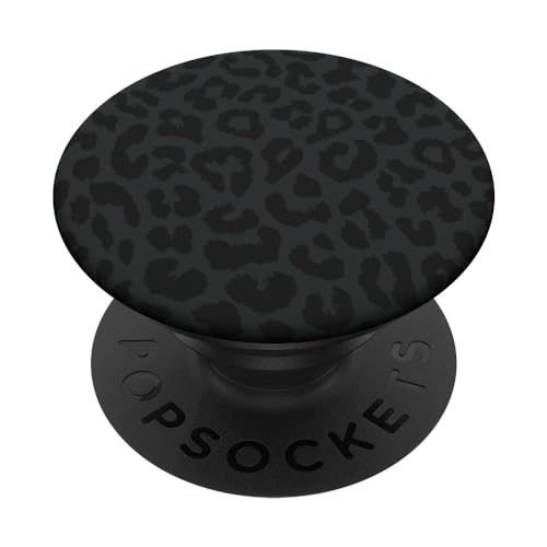 Leopard Gepard Tierdruck Ästhetisch Boho Schwarz PopSockets mit austauschbarem PopGrip Leopard Gepard Tierdruck Ästhetisch Boho Schwarz PopSockets mit austauschbarem PopGrip von Bohemian Cute Pretty print Animal Skin Minimalist