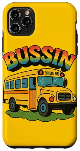 Bussin Schulbus Illustration Slang Begriffe Sommerzeit Hülle für iPhone 11 Pro Max Bussin Schulbus Illustration Slang Begriffe Sommerzeit Hülle für iPhone 11 Pro Max von Boho Bus Drivers Snugg