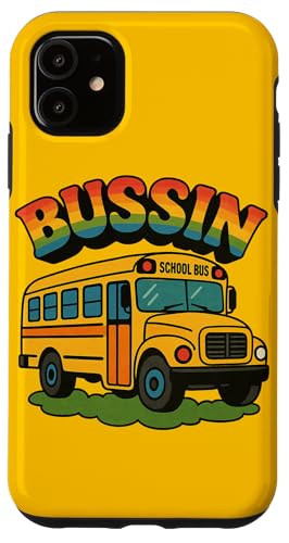Bussin Schulbus Illustration Slang Begriffe Sommerzeit Hülle für iPhone 11 Bussin Schulbus Illustration Slang Begriffe Sommerzeit Hülle für iPhone 11 von Boho Bus Drivers Snugg