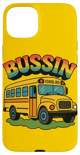 Bussin Schulbus Illustration Slang Begriffe Sommerzeit Hülle für iPhone 15 Plus Bussin Schulbus Illustration Slang Begriffe Sommerzeit Hülle für iPhone 15 Plus von Boho Bus Drivers Snugg