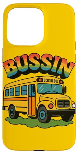 Bussin Schulbus Illustration Slang Begriffe Sommerzeit Hülle für iPhone 15 Pro Max Bussin Schulbus Illustration Slang Begriffe Sommerzeit Hülle für iPhone 15 Pro Max von Boho Bus Drivers Snugg