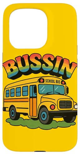 Bussin Schulbus Illustration Slang Begriffe Sommerzeit Hülle für iPhone 15 Pro Bussin Schulbus Illustration Slang Begriffe Sommerzeit Hülle für iPhone 15 Pro von Boho Bus Drivers Snugg
