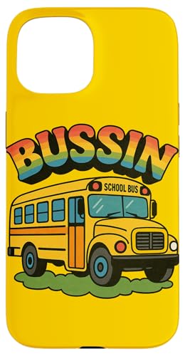 Bussin Schulbus Illustration Slang Begriffe Sommerzeit Hülle für iPhone 15 Bussin Schulbus Illustration Slang Begriffe Sommerzeit Hülle für iPhone 15 von Boho Bus Drivers Snugg