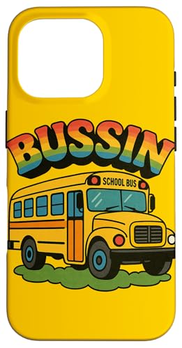 Bussin Schulbus Illustration Slang Begriffe Sommerzeit Hülle für iPhone 16 Pro Bussin Schulbus Illustration Slang Begriffe Sommerzeit Hülle für iPhone 16 Pro von Boho Bus Drivers Snugg