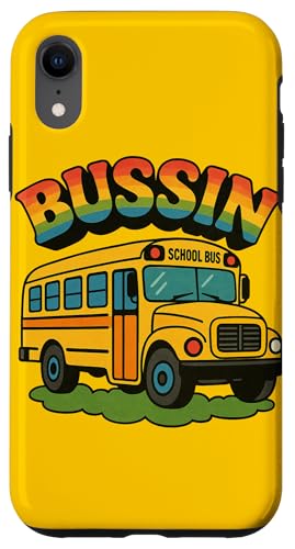Bussin Schulbus Illustration Slang Begriffe Sommerzeit Hülle für iPhone XR Bussin Schulbus Illustration Slang Begriffe Sommerzeit Hülle für iPhone XR von Boho Bus Drivers Snugg